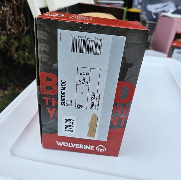 Wolverine Suede Moc Slipper Size 10 - Picture 2 of 6